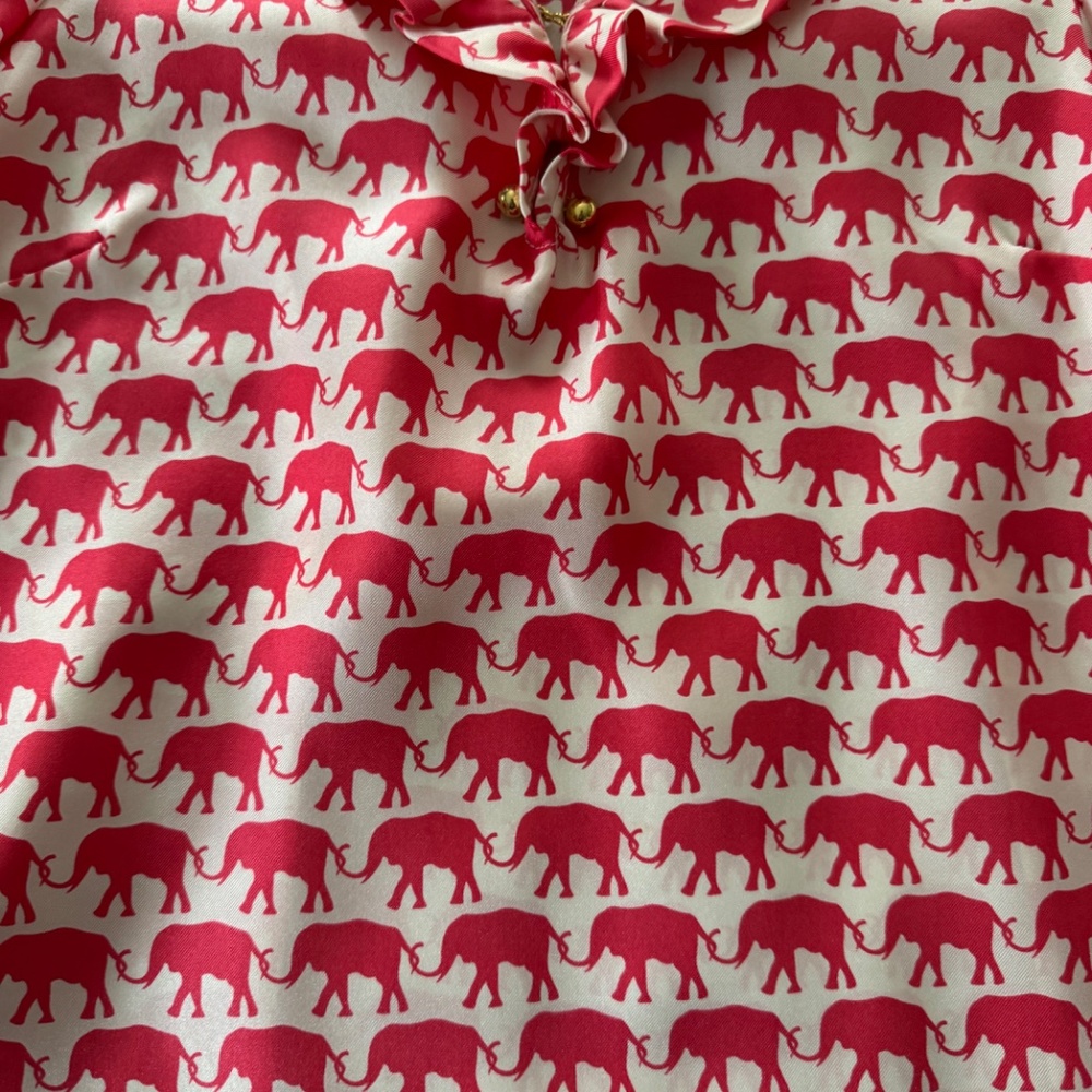 Elizabeth McKay Elephant Ruffle Top - Picture 2 of 5